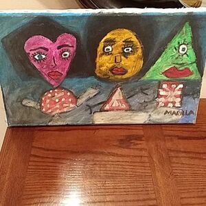 🙉❤HP❤Acrilyc paint Wall art 